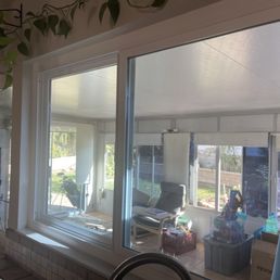 The interior right side view of finished windows. The interior right side view of finished windows.