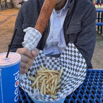 Riverside County Fairgrounds - Corndog with Fries and a Soda - $19 - Festivals Near Me - Indio, California