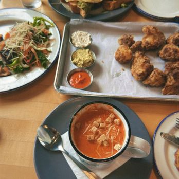 Jasper's - Caulipoppers Tomato bisque House Salad - Large Avocado Bacon Toast - New American Near Me - Nashville, Tennessee Jasper's - Caulipoppers Tomato bisque House Salad - Large Avocado Bacon Toast - New American Near Me - Nashville, Tennessee