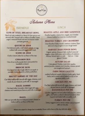 Menu photo 2 Pied Out Bakeshop Delanco, NJ Menu photo 2 Pied Out Bakeshop Delanco, NJ