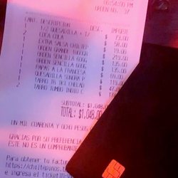 Chiltepino's - The bill