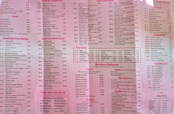 Menu photo 1 Sakura St. Joseph, MO Menu photo 1 Sakura St. Joseph, MO