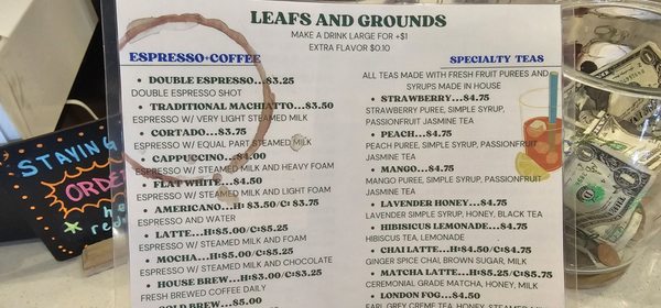Menu photo 7 Leafs and Grounds Las Vegas, NV Menu photo 7 Leafs and Grounds Las Vegas, NV