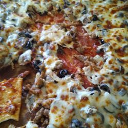 Godfather's Pizza - If I wanted just the crust that's what I would of asked for! My dog wouldn't even eat it, must be that bad!!