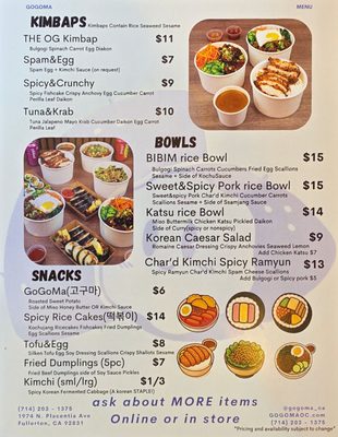 Menu photo 1 GoGoMa Fullerton, CA Menu photo 1 GoGoMa Fullerton, CA