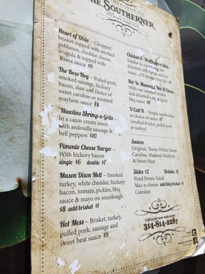 Menu photo 2 The Southerner Saint Louis, MO
