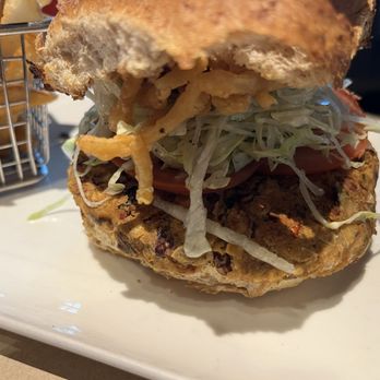 Guy Fieri's Foxwoods Kitchen & Bar - Veggie burger - American Near Me - Mashantucket, Connecticut Guy Fieri's Foxwoods Kitchen & Bar - Veggie burger - American Near Me - Mashantucket, Connecticut