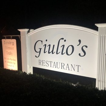 Giulio's Restaurant - a sign for the restaurant - Italian Near Me - Tappan, New York Giulio's Restaurant - a sign for the restaurant - Italian Near Me - Tappan, New York