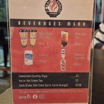 Kai Ramen - Arcadia - Drink menu as of October 2023 - Ramen Near Me - Arcadia, California
