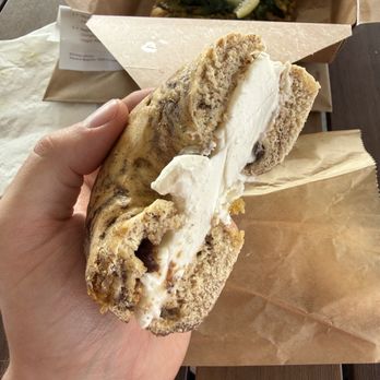 Don Guerra's Barrio Bagel & Slice - Cinnamon raisin / vegan cream cheese. Substantial and fair price! - Pizza Near Me - Gilbert, Arizona Don Guerra's Barrio Bagel & Slice - Cinnamon raisin / vegan cream cheese. Substantial and fair price! - Pizza Near Me - Gilbert, Arizona