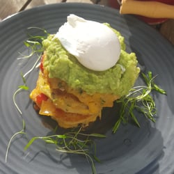 Cafe Claremont - Corn and Haloumi Fritters