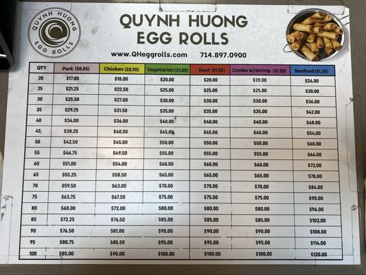 Menu photo 2 Quynh Huong Westminster, CA Menu photo 2 Quynh Huong Westminster, CA