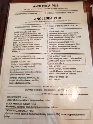 Menu photo 6 Anglesea Pub North Wildwood, NJ