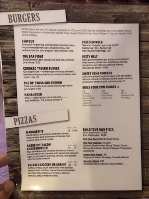 Menu photo 2 Billy D's Crooked Tavern Annandale, MN Menu photo 2 Billy D's Crooked Tavern Annandale, MN
