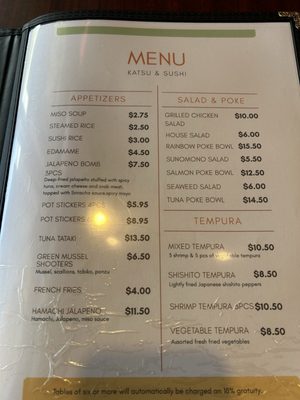 Menu photo 4 Katsu City West Jordan, UT