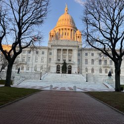 Rhode Island State House - Sunset on the dome