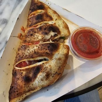 The Right Slice - Pepperoni, mushroom, and green pepper calzone. - Pizza Near Me - Cape Saint Claire, Maryland