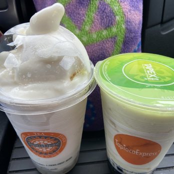 Tapioca Express - Yogurt Frost with lychee jelly and Avocado Snow Bubble with boba - Coffee & Tea Near Me - National City, California