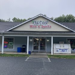 Oak Creek Wine and Spirts - View from Rt 9.