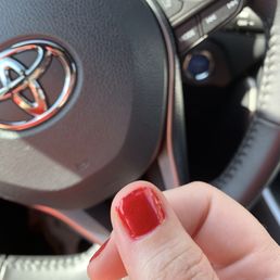 Extra polish over thumb nail. He just left it. Extra polish over thumb nail. He just left it.