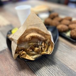 Lotus Falafel and Shawerma-San Bruno - Chicken shwarma sandwich