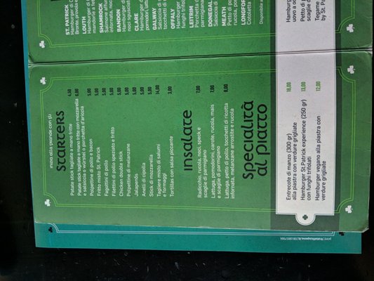 Menu photo 4 St. Patrick Aversa, CE