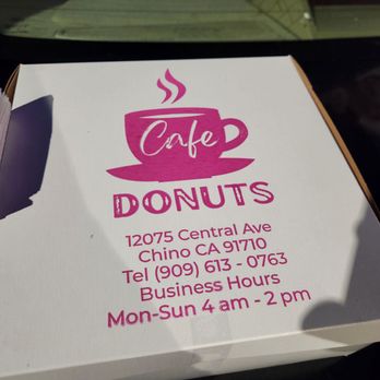 Cafe Donuts - Address and hours - Donuts Near Me - Chino, California