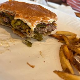 Jalapeño bacon cheese burger