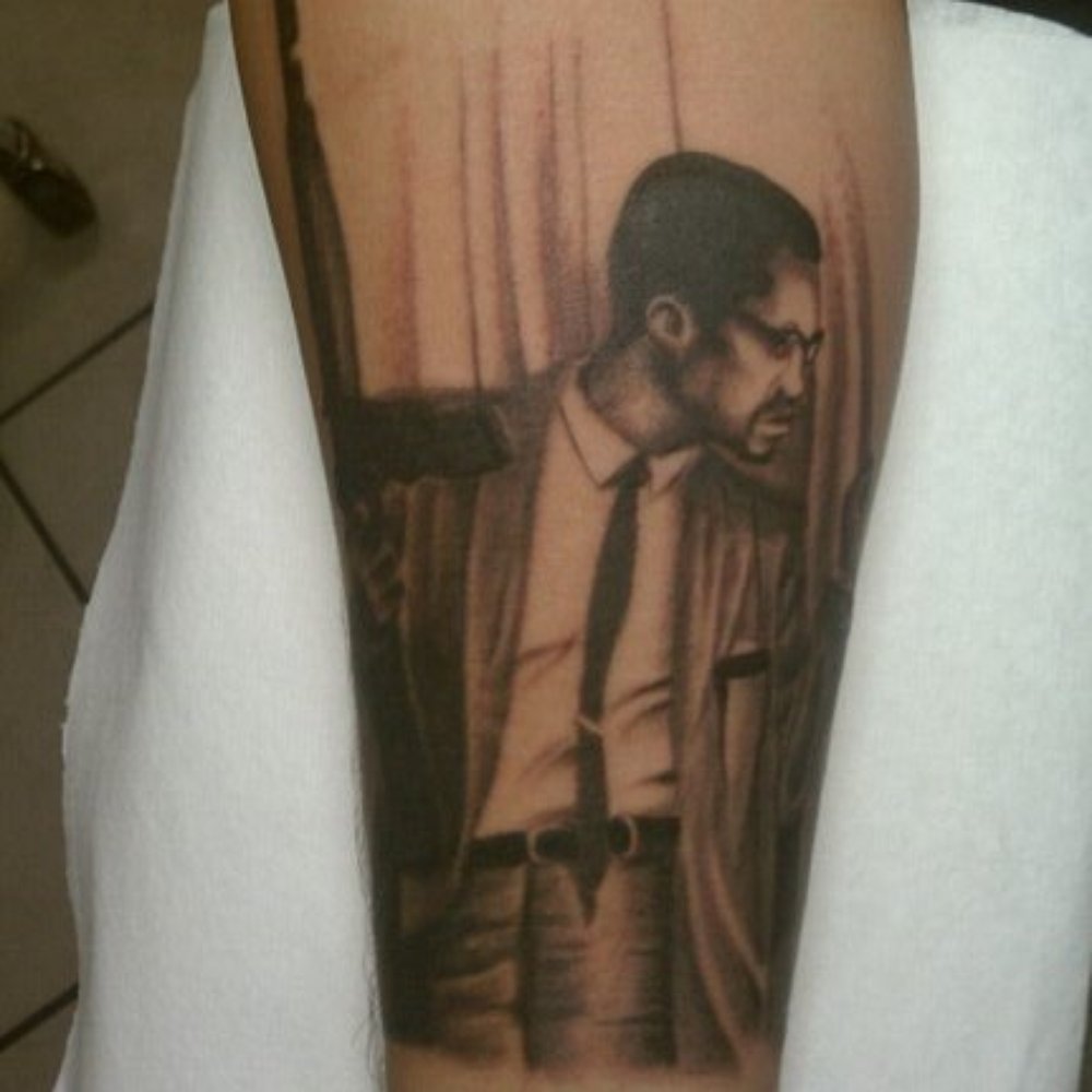 Shogun Tattoo Studios - Malcolm X by Charles (1/21/11) - Tattoo Near Me - Pasadena, California Shogun Tattoo Studios - Malcolm X by Charles (1/21/11) - Tattoo Near Me - Pasadena, California