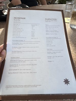 Menu photo 2 Promenade Restaurant Coogee, NSW