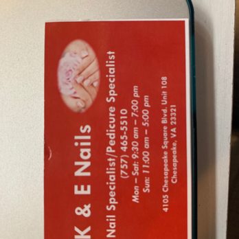 K And E Nails - Nail Salons Near Me - Chesapeake, Virginia K And E Nails - Nail Salons Near Me - Chesapeake, Virginia