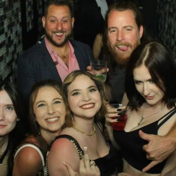 On The Record - Hallway photo booth session in front of the bathroom. - Dance Clubs Near Me - Las Vegas, Nevada On The Record - Hallway photo booth session in front of the bathroom. - Dance Clubs Near Me - Las Vegas, Nevada