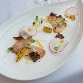 Flagstaff House Restaurant - Hamachi starter - French Near Me - Boulder, Colorado Flagstaff House Restaurant - Hamachi starter - French Near Me - Boulder, Colorado