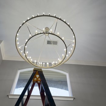 A.B. Electric Services - Chandelier Upgrade - Electricians Near Me A.B. Electric Services - Chandelier Upgrade - Electricians Near Me