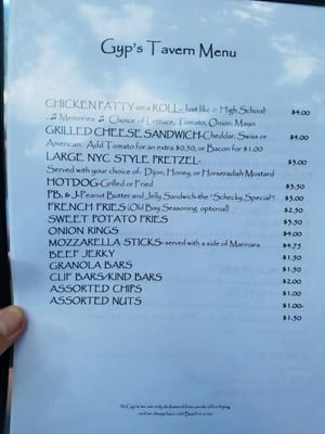 Menu photo 6 Gyp's Tavern Branchville, NJ