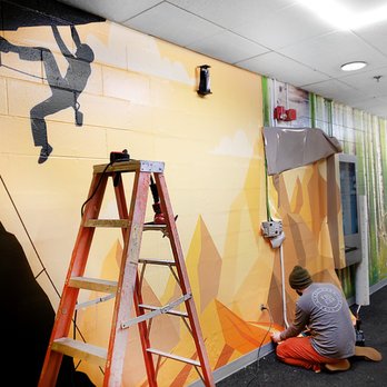 Ink Monstr - Colorful indoor wraps to liven up dull cinder block walls! - Advertising Near Me - Denver, Colorado Ink Monstr - Colorful indoor wraps to liven up dull cinder block walls! - Advertising Near Me - Denver, Colorado