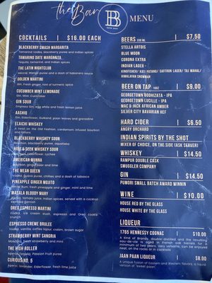 Menu photo 1 Bindaas Renton, WA