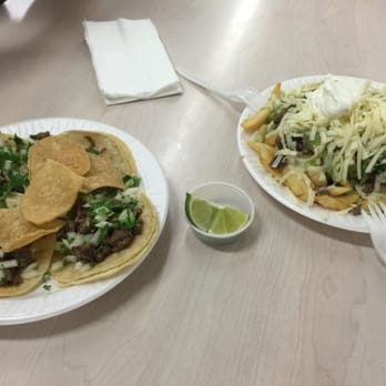Tacos Michoacan - Sharing tacos de Asada & super fries - Mexican Near Me - Northridge, California