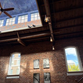 Soby's - View of the wall with windows and ceiling. - New American Near Me - Greenville, South Carolina Soby's - View of the wall with windows and ceiling. - New American Near Me - Greenville, South Carolina