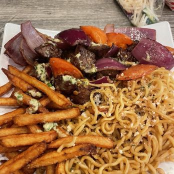 The Soup and Noodle - Lomo Saltado Shaken Fries - Asian Fusion Near Me - Orange, California The Soup and Noodle - Lomo Saltado Shaken Fries - Asian Fusion Near Me - Orange, California