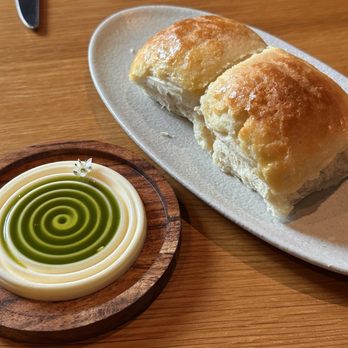 Rooster & Owl - Complimentary pineapple bun with scallion oil butter - New American Near Me - Washington, DC, District of Columbia Rooster & Owl - Complimentary pineapple bun with scallion oil butter - New American Near Me - Washington, DC, District of Columbia