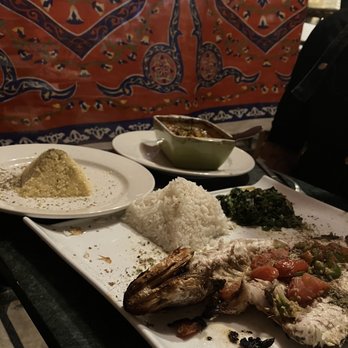 Mombar - Lamb tagine and a whole branzino - Egyptian Near Me - Astoria, New York