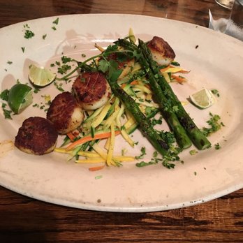 Agave Restaurant - Seared scallops with julienne veggies and asparagus - New Mexican Cuisine Near Me - Atlanta, Georgia Agave Restaurant - Seared scallops with julienne veggies and asparagus - New Mexican Cuisine Near Me - Atlanta, Georgia