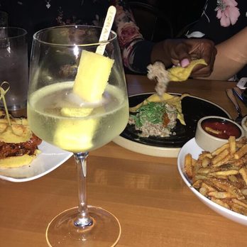The Charles - Chicken and waffle sliders, black Thai tuna, handcut fries, and the poptail - Bars Near Me - Baltimore, Maryland The Charles - Chicken and waffle sliders, black Thai tuna, handcut fries, and the poptail - Bars Near Me - Baltimore, Maryland