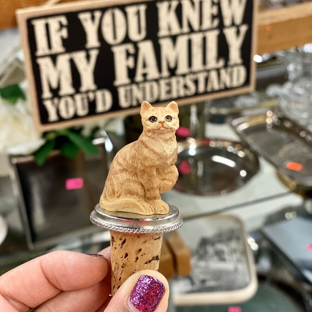 Treasure Paws - Cat wine cork - Thrift Stores Near Me - Burlingame, California Treasure Paws - Cat wine cork - Thrift Stores Near Me - Burlingame, California