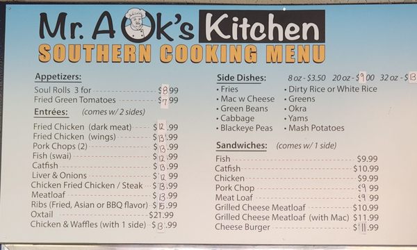 Menu photo 2 Mr A Ok's Kitchen San Antonio, TX