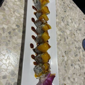 Sushi Times - Mango Shrimp Tempura Roll - Sushi Bars Near Me - Riverside, California Sushi Times - Mango Shrimp Tempura Roll - Sushi Bars Near Me - Riverside, California