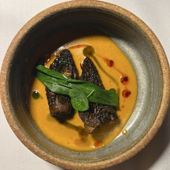Tiya - MOREL FARCHA madras curry, nira garlic thecha - Indian Near Me - San Francisco, California