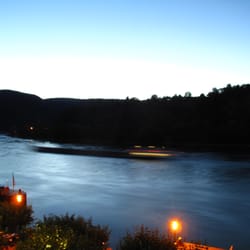 Hotel Günther garni - Night view of the Rhein from our balcony!