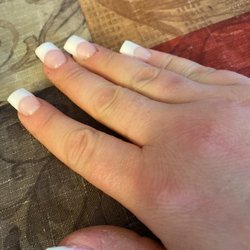Pretty Nails - Full set pink and whites